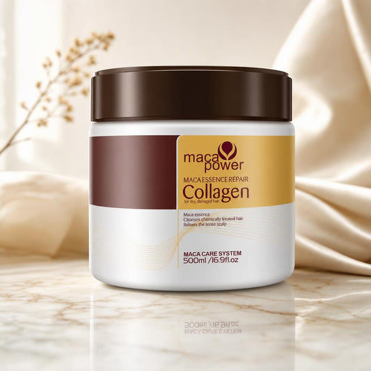 Mascarilla de colágeno de 500 ml para pelo dañado