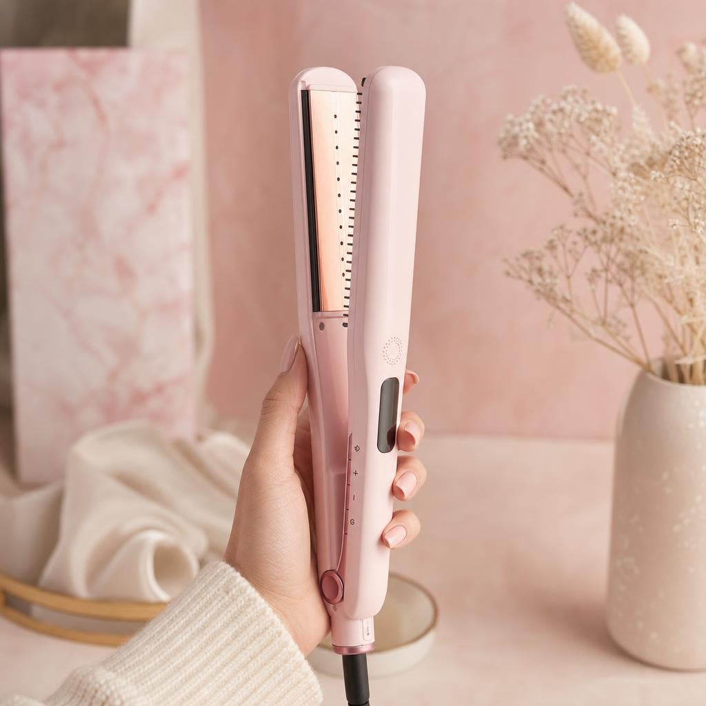 La plancha que echa vapor
en vez de resecar